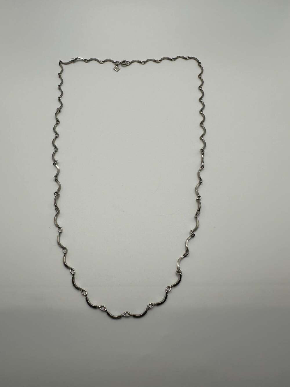 Silver Tone Chain Necklace 22”